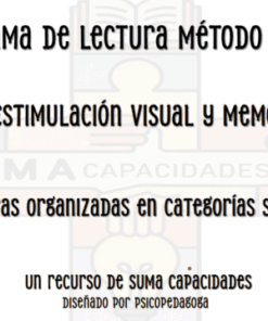 Programa de Lectura Método Global – Nivel 1 | 50 Palabras para Iniciación Lectora