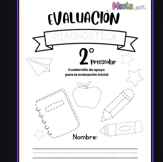 Evaluación diagnóstica para segundo de preescolar 1 Evaluación diagnóstica para segundo de preescolar