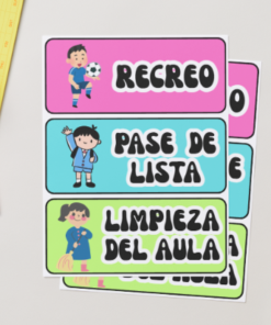Flashcards Visuales | Rutinas del Aula