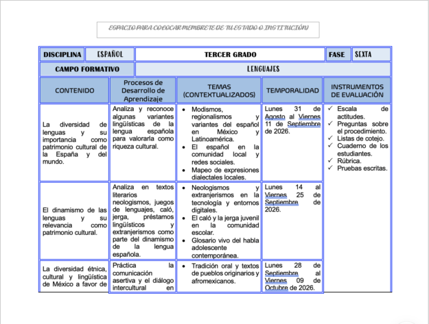 Paquete de Planeaciones anuales, Secundaria, Disciplina Lengua Materna Español III 1 Paquete de Planeaciones anuales, Secundaria, Disciplina Lengua Materna Español III