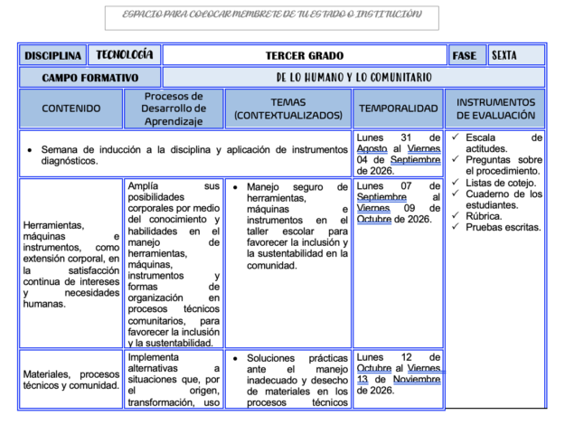Paquete de Planeaciones anuales, Secundaria, Disciplina Tecnología III 1 Paquete de Planeaciones anuales, Secundaria, Disciplina Tecnología III