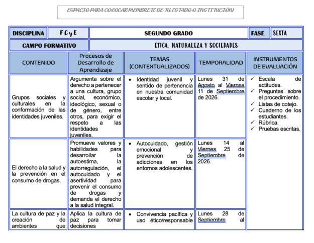 Paquete de Planeaciones anuales, Secundaria, Disciplina Formación Cívica y Ética II 1 Paquete de Planeaciones anuales, Secundaria, Disciplina Formación Cívica y Ética II
