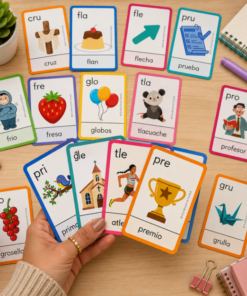 Tarjetas de las sílabas trabadas (65 tarjetas)