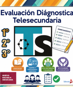 Exámenes Diagnósticos TELESECUNDARIA 1er, 2do y 3er Grado (2026 - 2027)