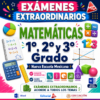 Examen Extraordinario Matemáticas Secundaria 1°, 2° y 3° Grado NEM | Word Editable