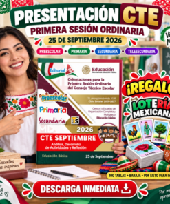 Presentación CTE DOCENTES | 1ra Sesión SEPTIEMBRE 2026 + !Lotería Mexicana GRATIS!