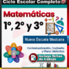 Planeaciones MATEMÁTICAS1°, 2° y 3° Grado Secundaria PAQUETE (Ciclo Escolar 2026 – 2027) + Fichas de Trabajo