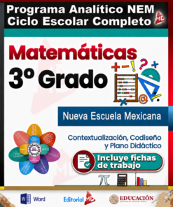 Planeaciones Matemáticas 3° Grado Secundaria PAQUETE (Ciclo Escolar 2026 – 2027) + Fichas de Trabajo