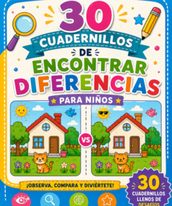 ¡30 CUADERNILLOS DE JUEGOS PARA ENCONTRAR DIFERENCIAS PARA NIÑOS! GRATIS