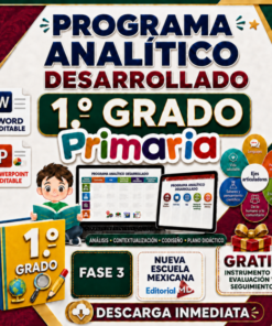 PROGRAMA ANALÍTICO de 1º Grado de PRIMARIA + Instrumento de Evaluación | CICLO ESCOLAR 2026–2027