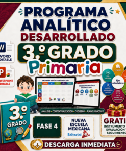 PROGRAMA ANALÍTICO de 3º Grado de PRIMARIA + Instrumento de Evaluación | CICLO ESCOLAR 2026–2027