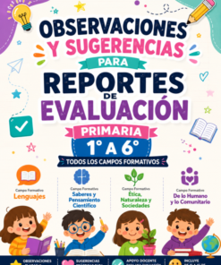 Observaciones y Sugerencias para Reportes de Evaluación Primaria 1° a 6° • Todos los Campos Formativos
