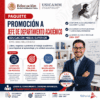 Gráfica promocional de un paquete para ser Jefe de Departamento Académico en educación media superior, enlistando contenidos como guía de carta de intención, plan de mejora académica y alineado al ciclo escolar 2026-2027.