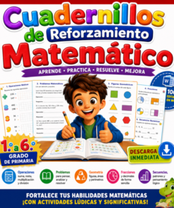 CUADERNILLOS DE REFORZAMIENTO MATEMÁTICAS 1º a 6º GRADO DE PRIMARIA | NEM (WORD EDITABLES)