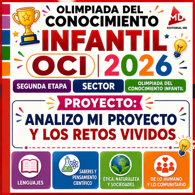 PROYECTO Segunda Etapa SECTOR Olimpiada del Conocimiento Infantil OCI 2026 – "Analizo mi proyecto y los retos vividos" 1 PROYECTO Segunda Etapa SECTOR Olimpiada del Conocimiento Infantil OCI 2026 – "Analizo mi proyecto y los retos vividos"