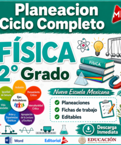 Planeaciones Física 2° Grado Secundaria PAQUETE (Ciclo Escolar 2026 – 2027) + Fichas de Trabajo