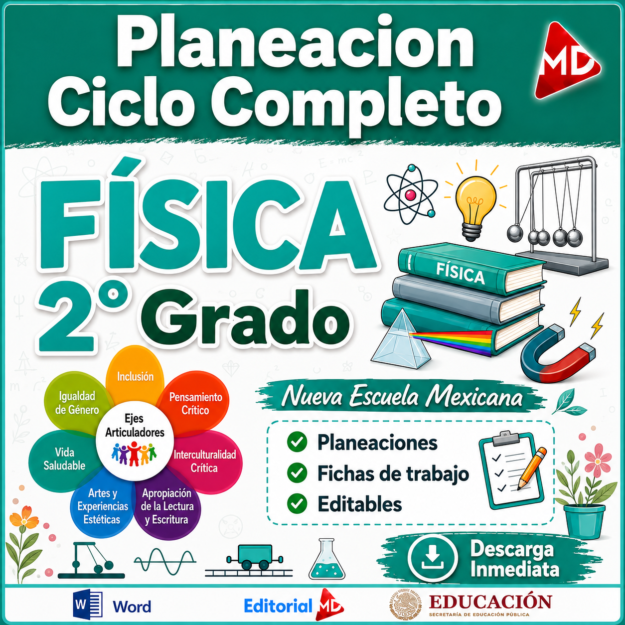 Planeaciones Física 2° Grado Secundaria PAQUETE (Ciclo Escolar 2026 – 2027) + Fichas de Trabajo 1 Planeaciones Física 2° Grado Secundaria PAQUETE (Ciclo Escolar 2026 – 2027) + Fichas de Trabajo
