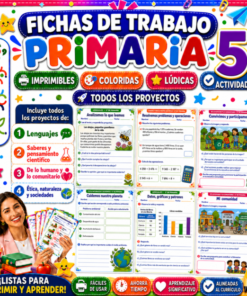 Fichas de trabajo PRIMARIA 5° Grado TODOS LOS PROYECTOS (IMPRIMIBLES)