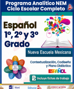 Planeaciones ESPAÑOL 1°, 2° y 3° Grado Secundaria PAQUETE (Ciclo Escolar 2026 – 2027) + Fichas de Trabajo