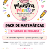 Paquete de Matemáticas 2.º Grado | 10 Actividades Imprimibles
