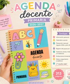 Agenda docente nivel primaria 2026-2027