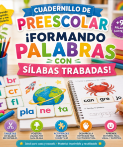 Cuadernillo Preescolar ¡FORMANDO PALABRAS CON SÍLABAS TRABADAS!