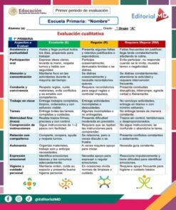 Instrumento de Evaluación Cualitativa para Primaria (1° a 6°)
