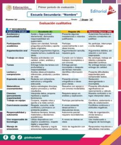 Instrumento de Evaluación Cualitativa Secundaria y Telesecundaria