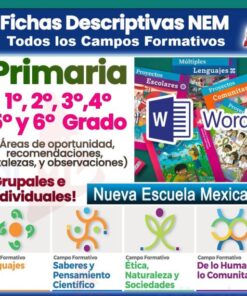 Fichas Descriptivas de Primaria 1° a 6° Grado NEM 2026 - 2027