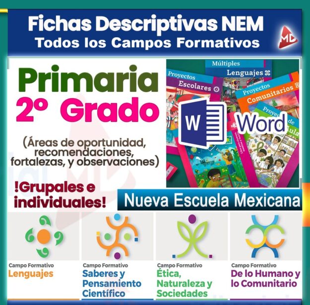 Fichas Descriptivas 2° Grado Primaria NEM (Campos Formativos) 2026 - 2027 1 Fichas Descriptivas 2° Grado Primaria NEM (Campos Formativos) 2026 - 2027