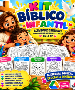 PAQUETE BIBLICO PARA NIÑOS ACTIVIDADES LÚDICAS