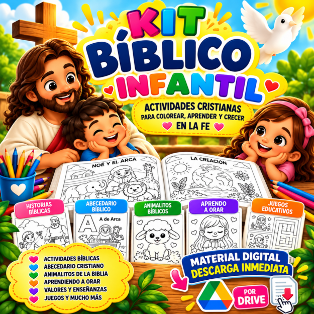 PAQUETE BIBLICO PARA NIÑOS ACTIVIDADES LÚDICAS 1 PAQUETE BIBLICO PARA NIÑOS ACTIVIDADES LÚDICAS