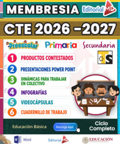 MEMBRESÍA VIP | CARPETA CONSEJO TÉCNICO ESCOLAR CTE y TALLERES 2026 – 2027