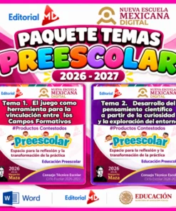 Material educativo para maestros 26 cropped Paquete Temas Preescolar 2026 2027