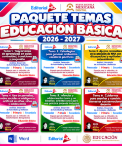 PAQUETE CTE 2026–2027 | EDUCACIÓN BÁSICA (Preescolar, Primaria, Secundaria y Telesecundaria) | 6 TEMAS CONTESTADOS
