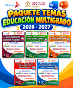 PAQUETE CTE 2026–2027 | EDUCACIÓN MULTIGRADO (Preescolar, Primaria, Secundaria y Telesecundaria) | 5 TEMAS CONTESTADOS