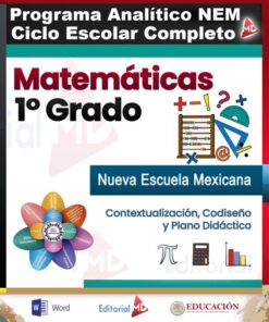 Planeaciones Matemáticas 1° Grado Secundaria PAQUETE (Ciclo Escolar 2026 – 2027) + Fichas de Trabajo