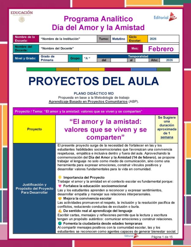 Planeación por Proyectos 4° Grado de Primaria (SEPTIEMBRE 2026) !EVALUACIÓN DIAGNÓSTICA GRATIS! 8 Planeación por Proyectos 4° Grado de Primaria (SEPTIEMBRE 2026) !EVALUACIÓN DIAGNÓSTICA GRATIS! - Image 8