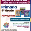Paquete Rúbricas de Evaluación 4° Grado de Primaria 2026 NEM (Todos los Proyectos)