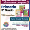 Paquete Rúbricas de Evaluación 5° Grado de Primaria 2026 NEM (Todos los Proyectos)
