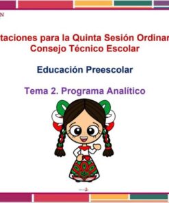 Productos Contestados Quinta Sesión CTE 2025 - 2026 Preescolar Tema 2.