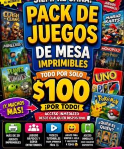 PACK DE JUEGOS DE MESA IMPRIMIBLES