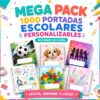 MEGA PACK DE 1000 PORTADAS Y ETIQUETAS PARA LIBRETAS | Regreso a Clases