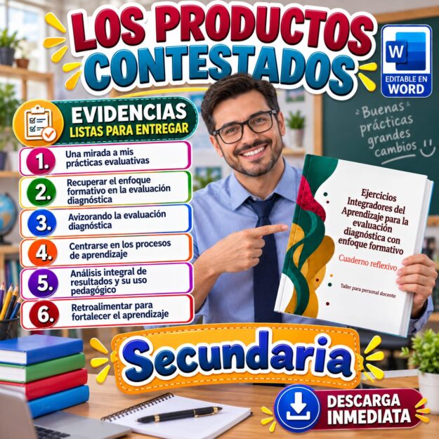PRODUCTOS CONTESTADOS TALLER Evaluación Diagnóstica EIA Aprendizajes Integradores | SECUNDARIA 1 PRODUCTOS CONTESTADOS TALLER Evaluación Diagnóstica EIA Aprendizajes Integradores | SECUNDARIA