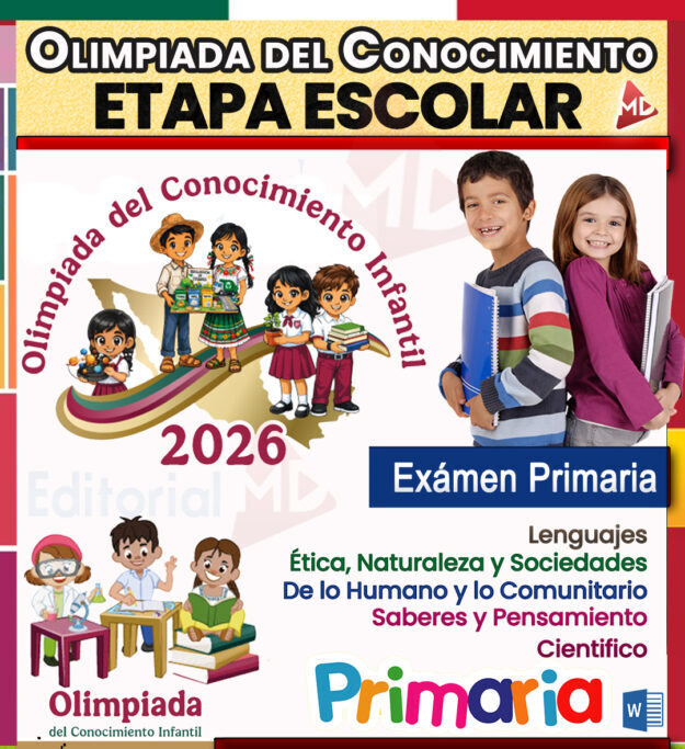 Examen de la Olimpiada del Conocimiento Infantil OCI 2026 FASE - NIVEL Escolar 1 Examen de la Olimpiada del Conocimiento Infantil OCI 2026 FASE - NIVEL Escolar