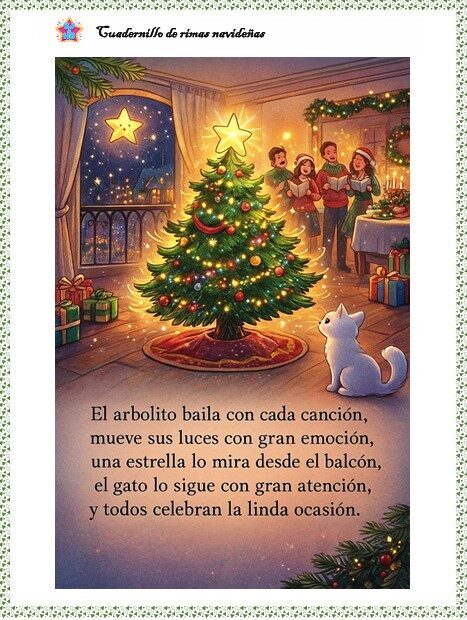 Cuadernillo de rimas navideñas ilustradas / Material imprimible gratis 1 Cuadernillo de rimas navideñas ilustradas / Material imprimible gratis