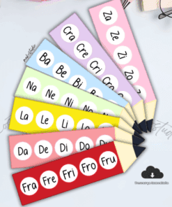 Llavero de sílabas (silabario)