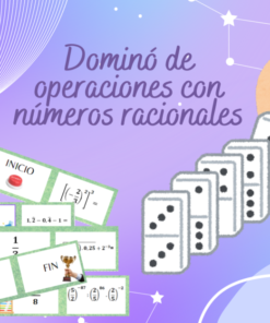 DOMINÓ DE OPERACIONES CON RACIONALES. DOMINÓ DE OPERACIONES CON RADICALES.