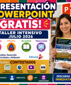 Taller Intensivo Julio 2026 ¡PRESENTACIÓN POWERPOINT GRATIS!