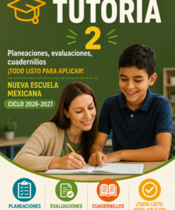 Planeaciones Tutoría 2° Secundaria | Ciclo Completo 2026-2027 | Editables y Listas